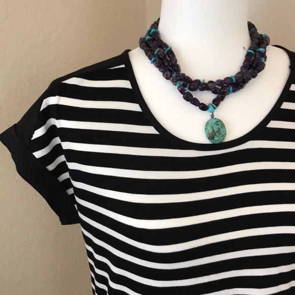 Christian Siriano Runway Style Striped Top - Picture 8 of 8